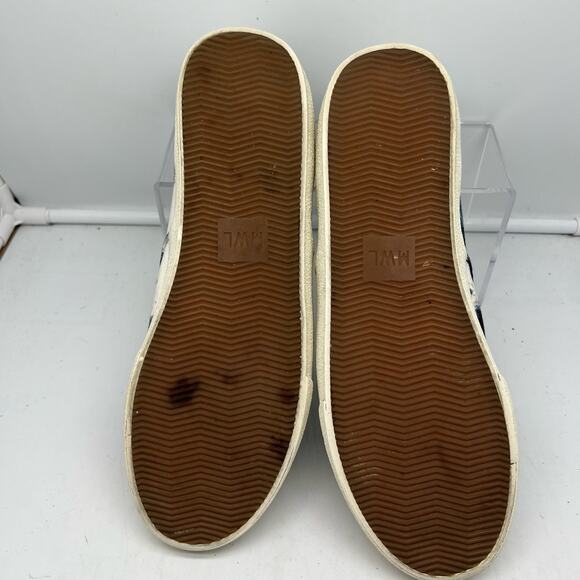 Madewell Shoes Womens 9 Slip On Sidewalk Shibori Shoes Tie Dye Blue Canvas - Picture 8 of 8